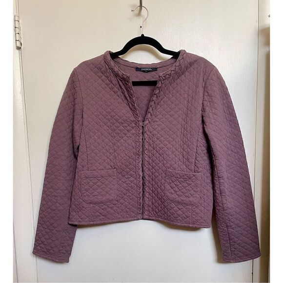 🔴 Vintage quilted purple blazer jacket size 12 - Picture 1 of 15